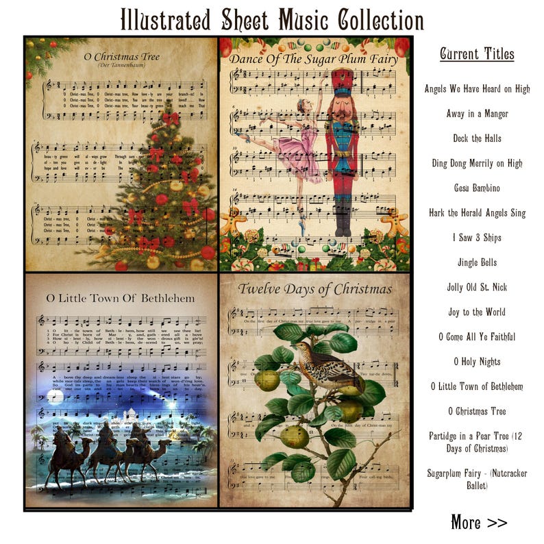 Sugar Plum Fairy Print: Nutcracker Ballet Poster, Christmas Music Decor image 8