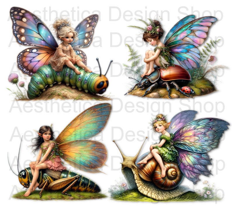 Enchanted Fairy Clipart: Junk Journal Ephemera (digital Item) - Etsy