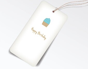 cupcake birthday tag diy birthday gifts birthday birthday etsy