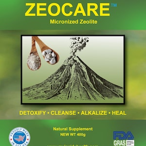 Zeocare 3 Packs of Micronized Zeolite Supplement, Detox Powder, Net Weight 400 grams, 20% off.