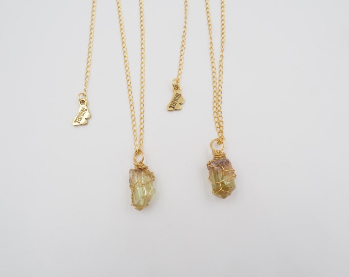 Golden Apatite Necklace