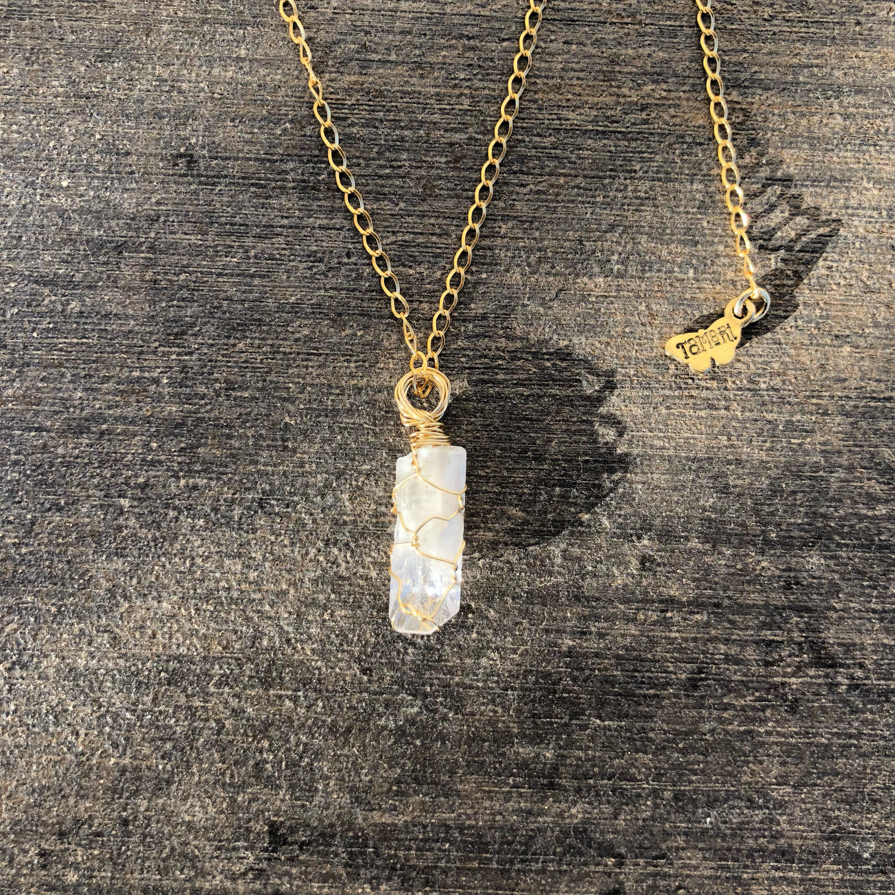 Wirewrapped Danburite Necklace