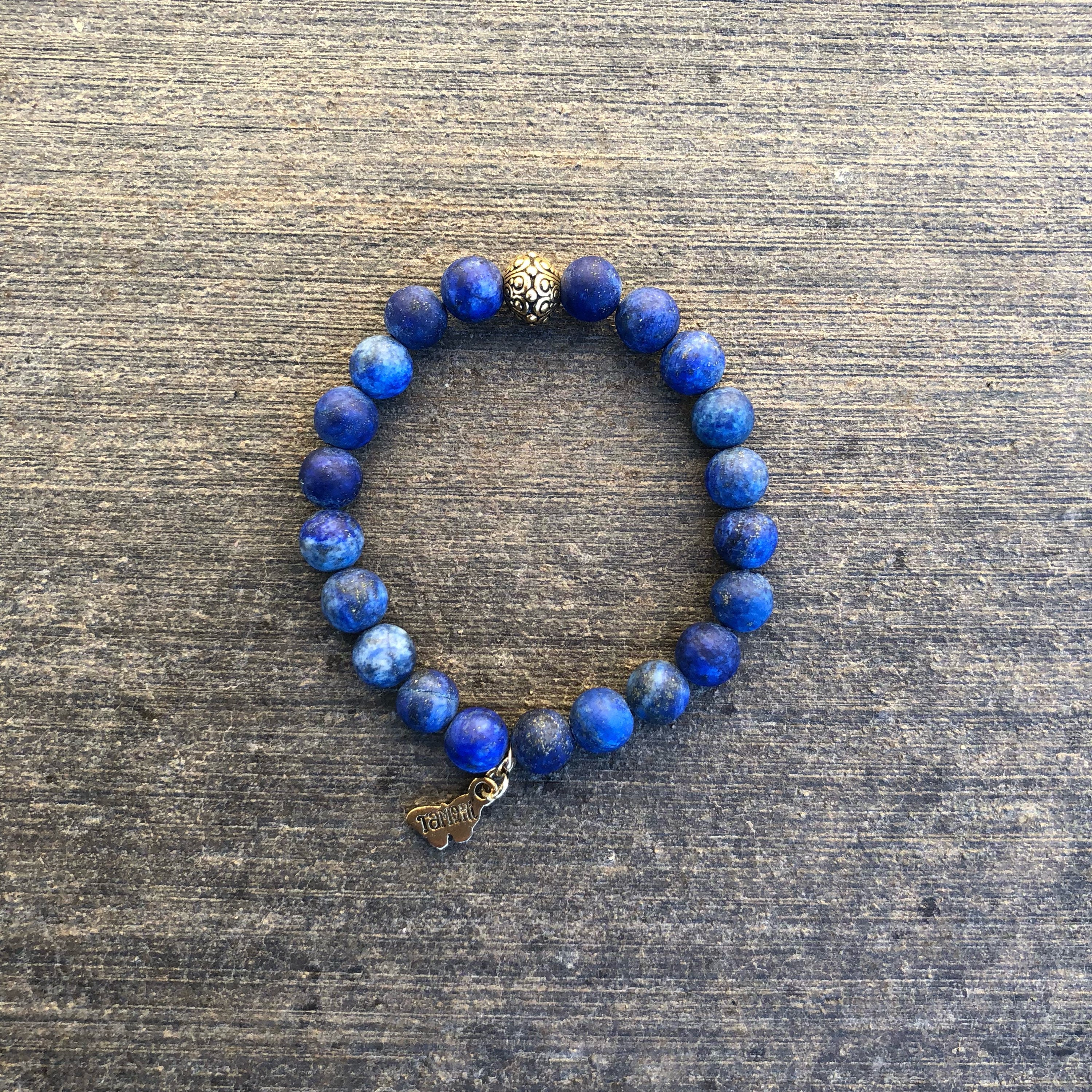 Matte Lapis Lazuli Bracelet