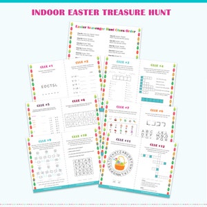 Indoor Easter Scavenger Hunt for Older Kids | Easter Activities for Kids | Easter Games for Kids | Easter Puzzles