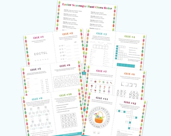 Indoor Easter Scavenger Hunt for Older Kids | Easter Activities for Kids | Easter Games for Kids | Easter Puzzles