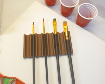 Paintbrush Rest, Brush holder, Paint Splatter Guard, Artists Tool
