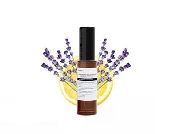 Lavender Lemonade Atmosphere Mist - Organic Room & Linen Spray, Essential Oil Spray, Air Freshener, Pillow Mist, Bathroom Spray 30ml