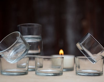 Reusable Glass Tealight Holders