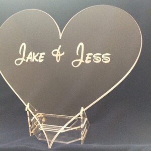 Heart Easel Centerpiece