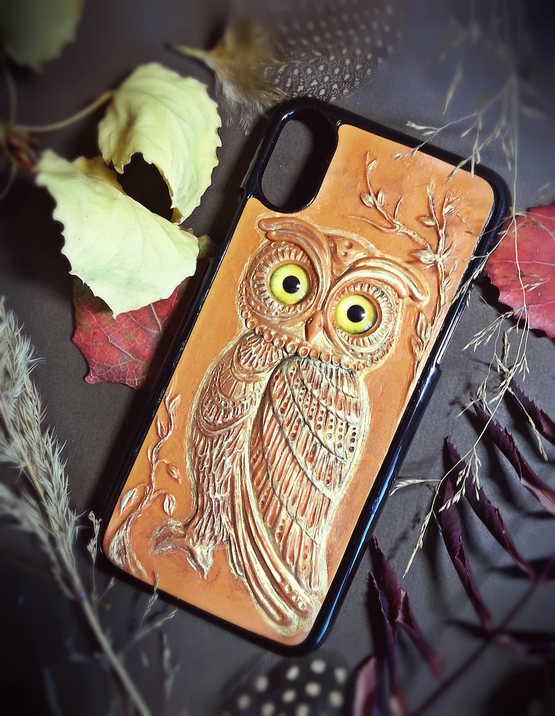 iPhone X Owl Case For Iphone X animal polymer clay eagle-owl Hard Plastic Case
