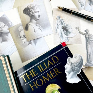 Classical Journal Cards and Ephemera Greco-Roman Style Collection for Planners, Journals, Scrapbooking, Art Journaling
