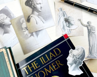 Classical Journal Cards and Ephemera Greco-Roman Style Collection for Planners, Journals, Scrapbooking, Art Journaling