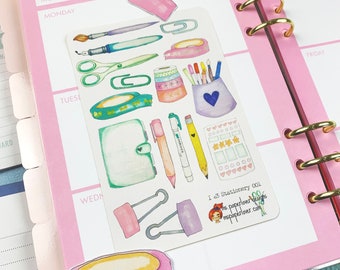 Stationery Stickers: Hand-Drawn Planner & Journal Embellishments