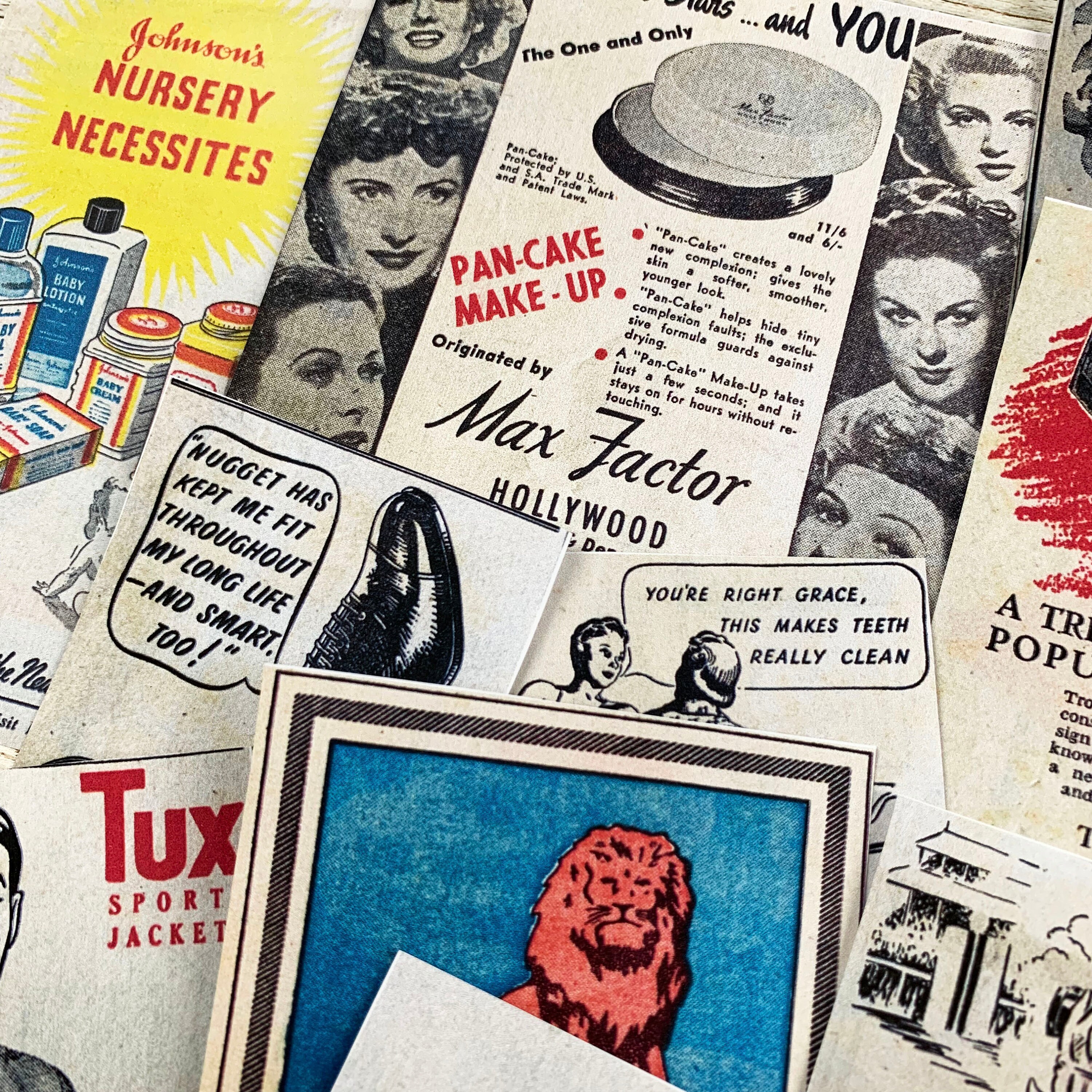 Junk Journal Printable Vintage Adverts Ephemera Vintage Papers 1940s - Etsy