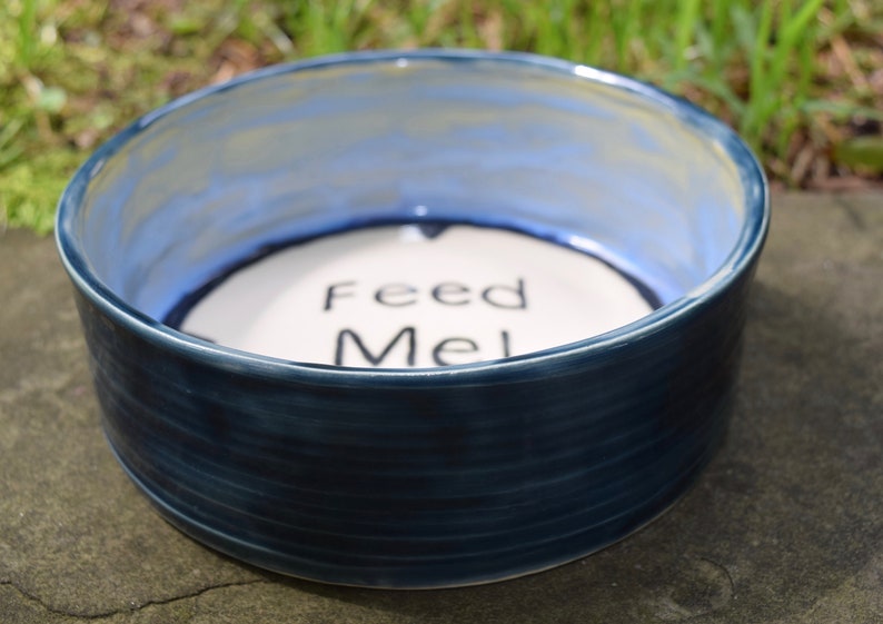 Ceramic handmade dog bowl