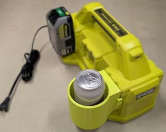 Cupholder or additional storage compatible with Ryobi 18v multi-charger
