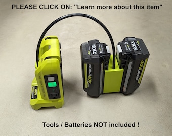 40v dual battery adapter wired to 40v tools, compatible with Ryobi