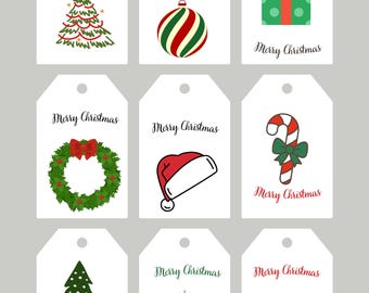 Druckbare Geschenkanhänger Weihnachten | Weihnachtsgeschenke (PDF)