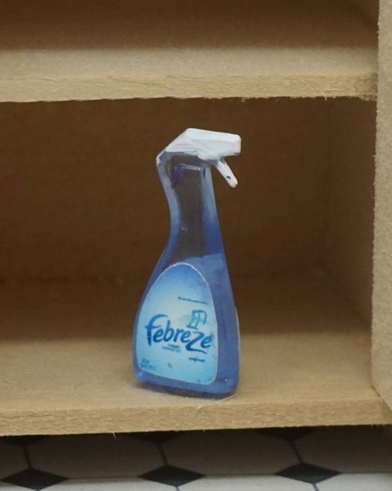 Miniature Dollhouse Accessories Febreze Spray Bottle 1/12th Scale Miniature  Size 