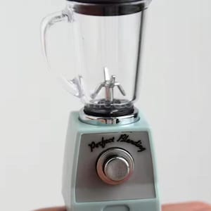 Miniature Dollhouse/Barbie Sized Green Blender 1/6th scale miniature size,