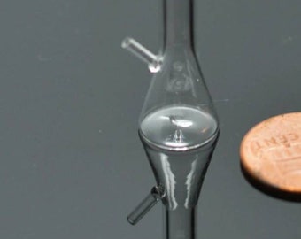 Miniature Doll House Accessories Handmade Glass Water Pipe 1:12th scale miniature size