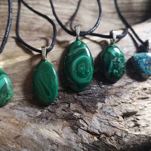 1 Left .... Stunning Malachite Pendant.Crystal Healing.Chakra.Gift.