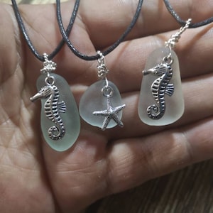 Seaham Seaglass Sealife Pendant ,Gift