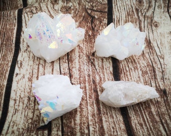 Angel Aura Quartz Crystal Clusters,Chakra,Free UK Post