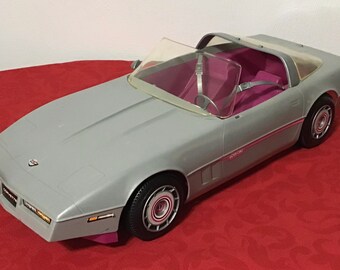 barbie silver corvette