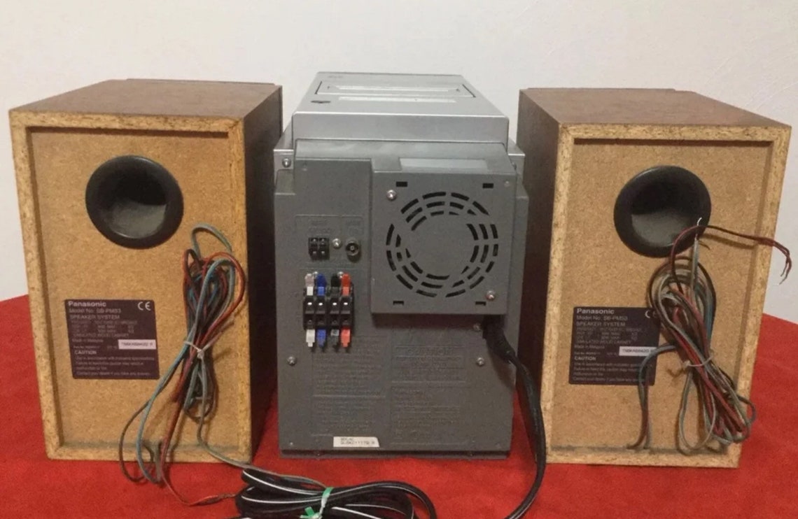 Panasonic SAPM53 Compact Bookshelf Stereo System am/fm Etsy