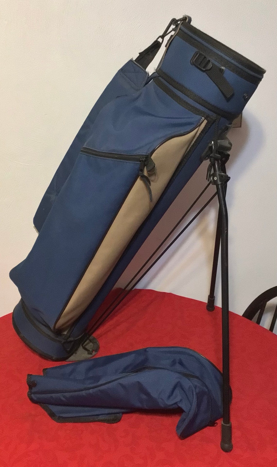Voit Stand/Carry Blue Golf Bag w/ Cover 6 Way Dividers w Etsy