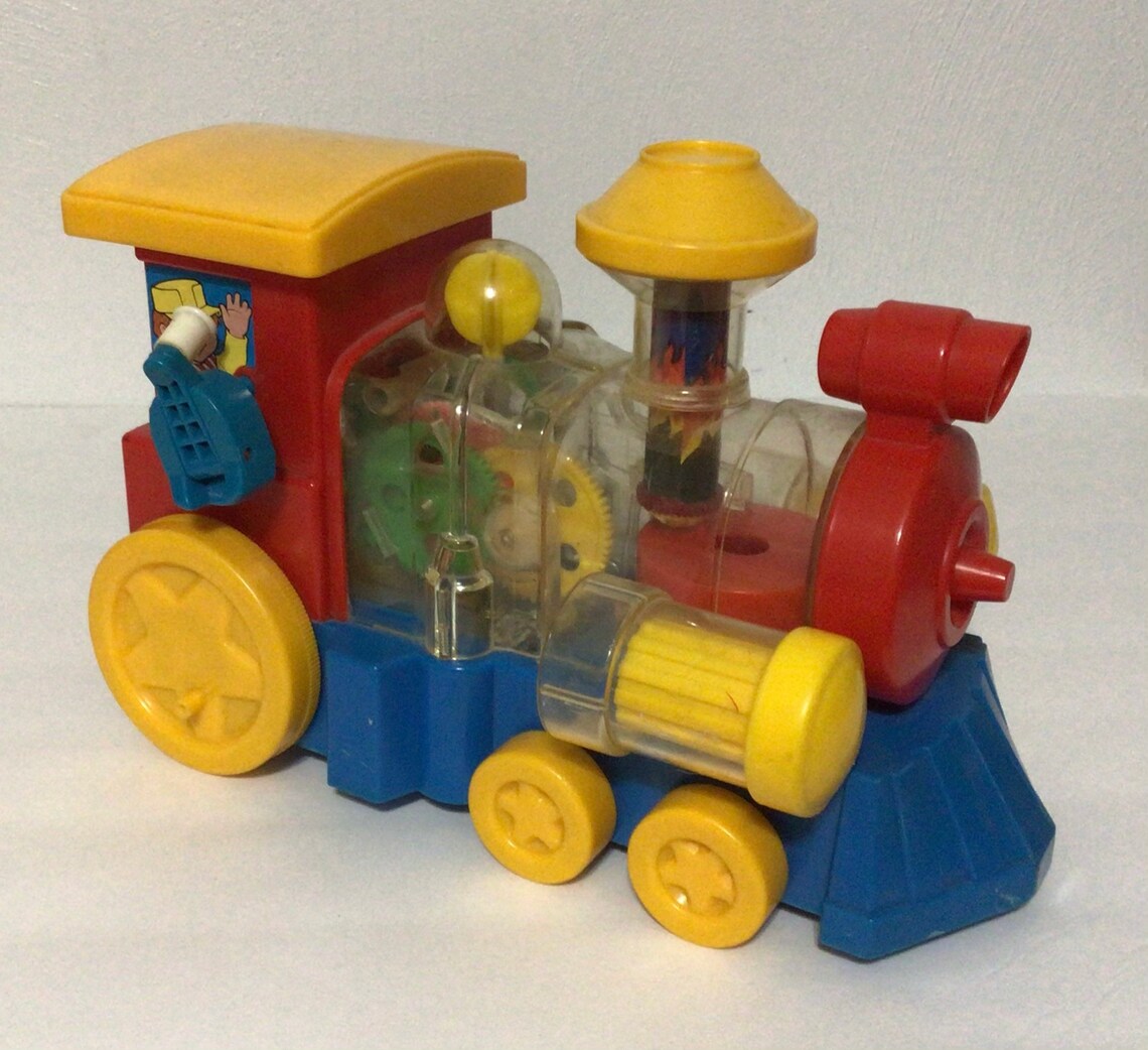 Vintage 1982 Playworld Toys Playmates Wind Up Plastic Train Etsy