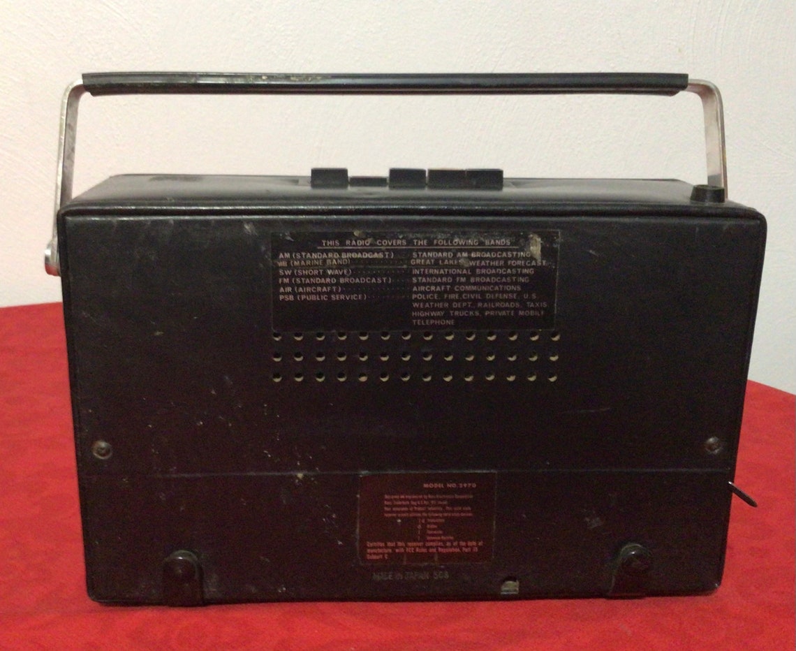 Vintage Carnegie Solid State Multiband Dual Powered Radio Etsy