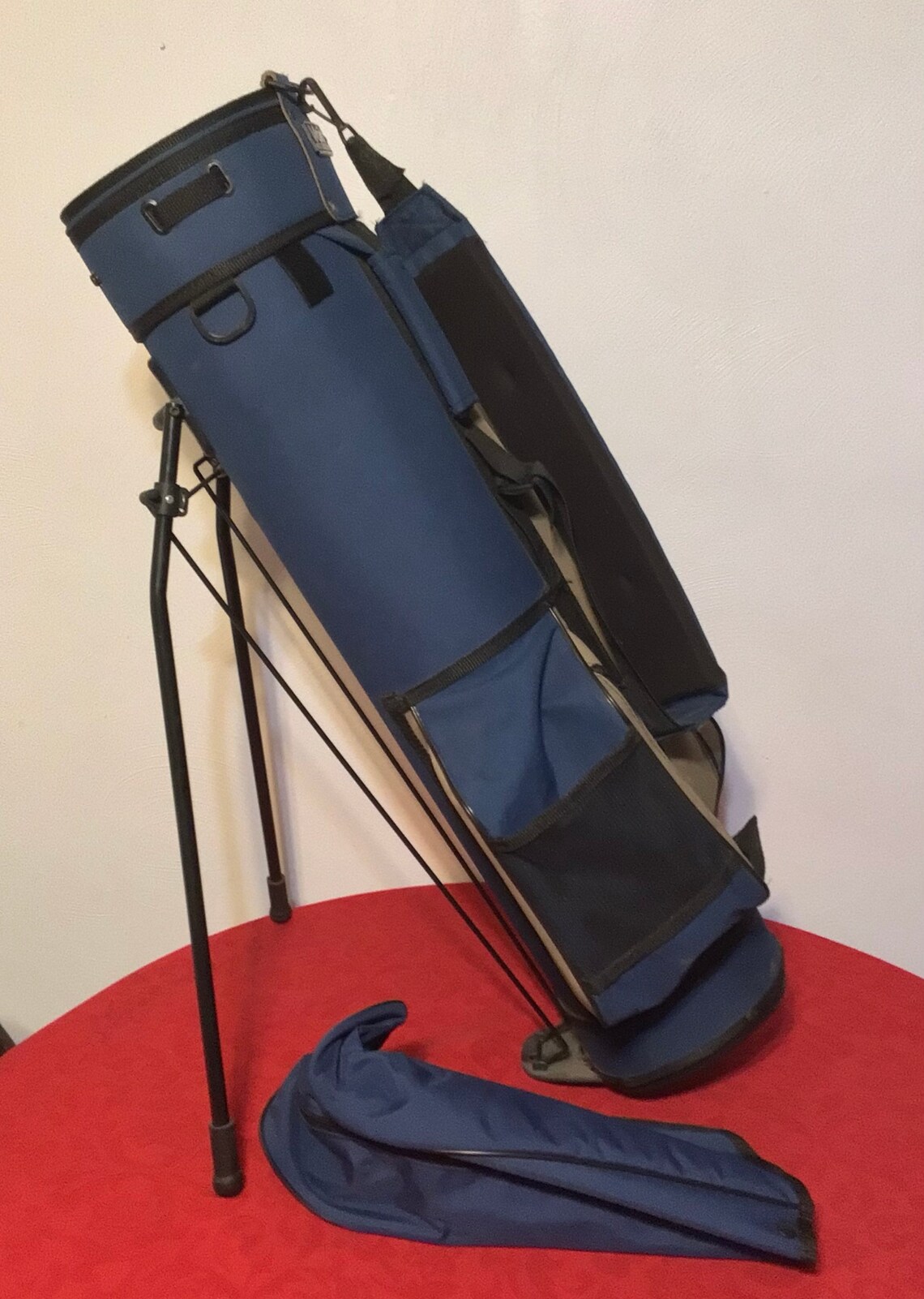 Voit Stand/carry Blue Golf Bag W/ Cover 6 Way Dividers W Etsy