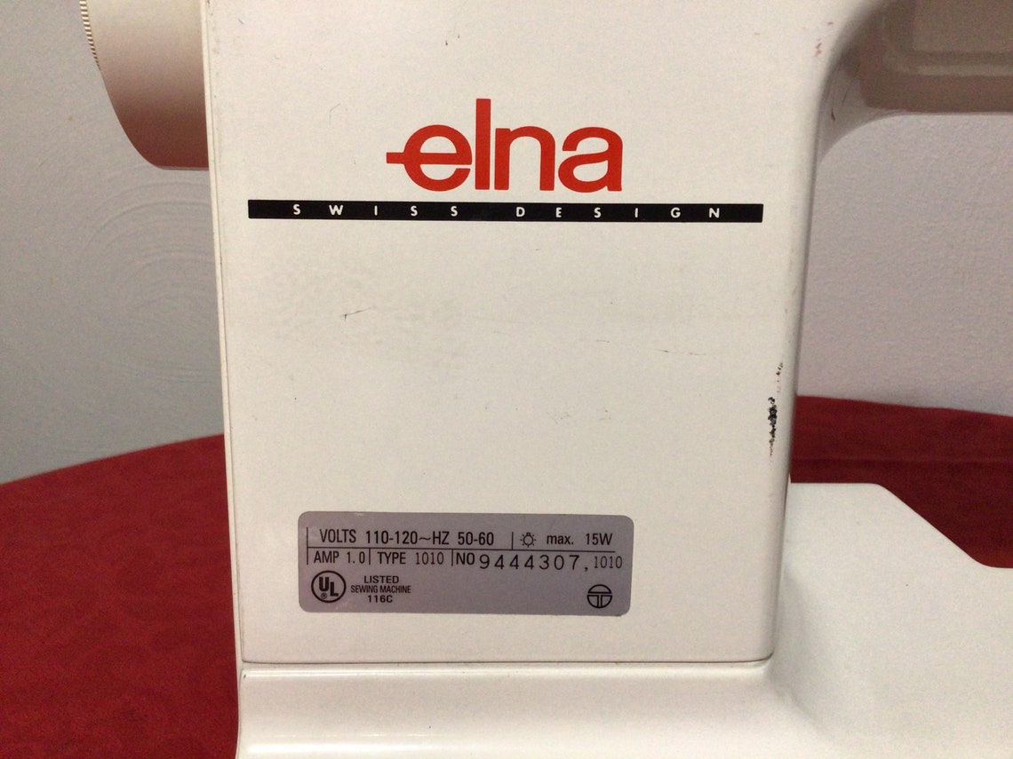 ELNA 1010 Sewing Machine Swiss Design No Pedal or power cord Etsy