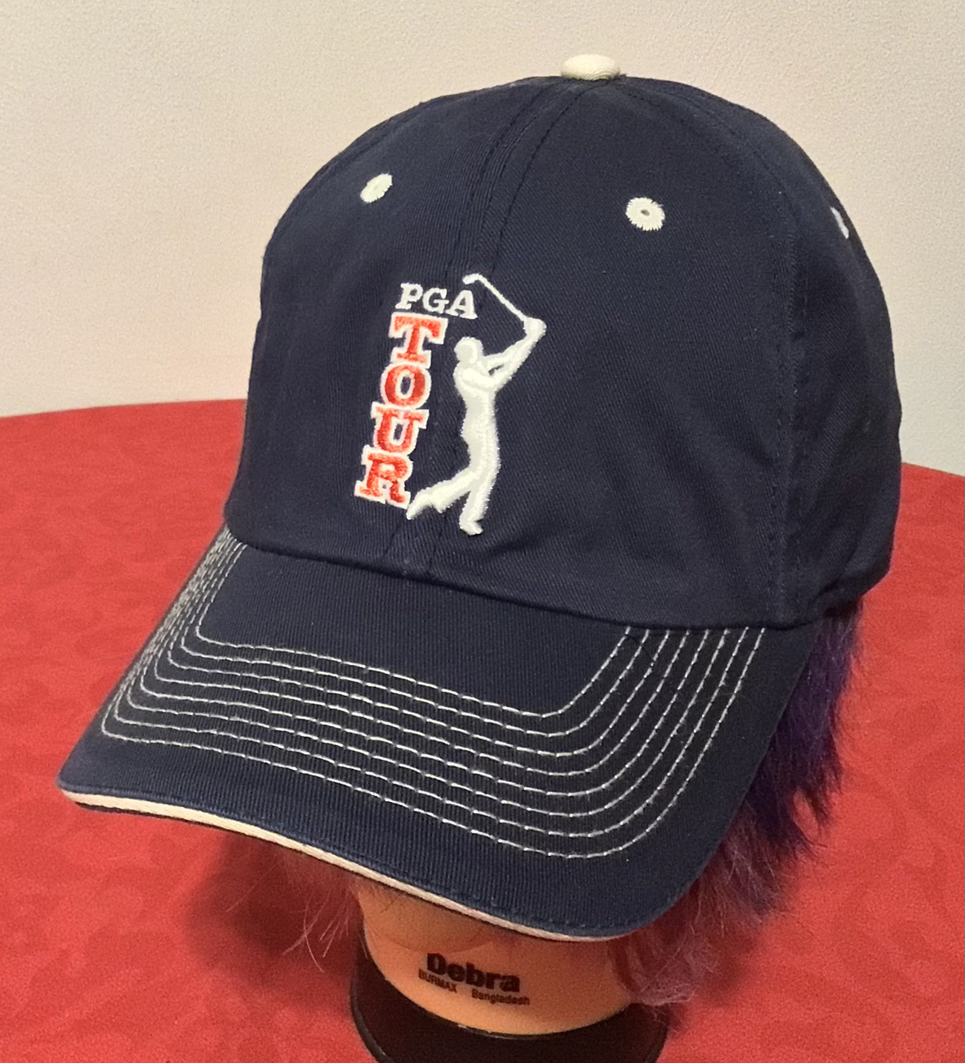PGA Golf Tour Sewn Strapback Blue Hat Dad Baseball Cap Etsy