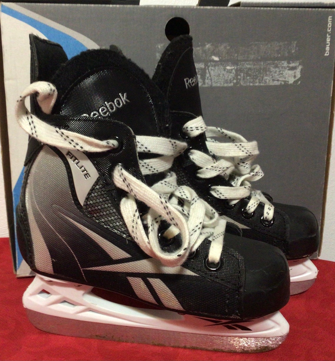 Reebok Fitlite Ice Hockey Skates Size 12J Youth / Child / Boys Etsy