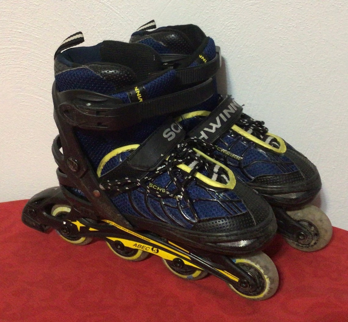 Schwinn ABEC5 Inline Skates Blue Roller Blades Boys Youth Etsy