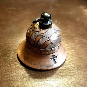 American Flag with Cross Motorcycle Gremlin Bell