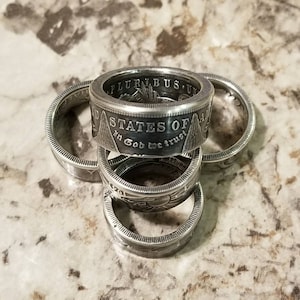 Silver Ring Made From a Morgan Dollar