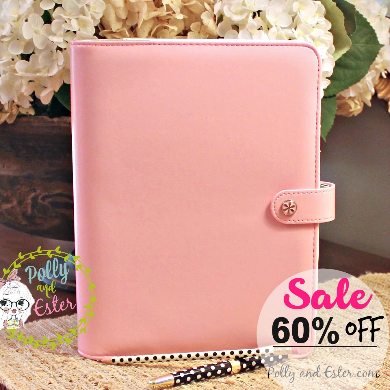 SALE 60 OFF Planner Binder Pink A5 Binder or Personal Etsy