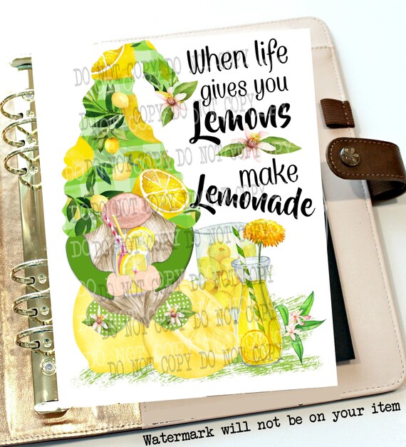 When Life Gives You Lemons Lemonade Planner Cover Planner Etsy
