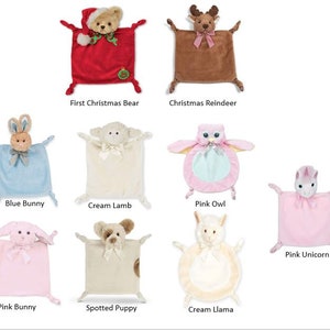 Personalized animal lovey blanket, baby lovey, personalized baby gift, baby blanket animal lovey, newborn lovey, baby lovie, Easter blanket