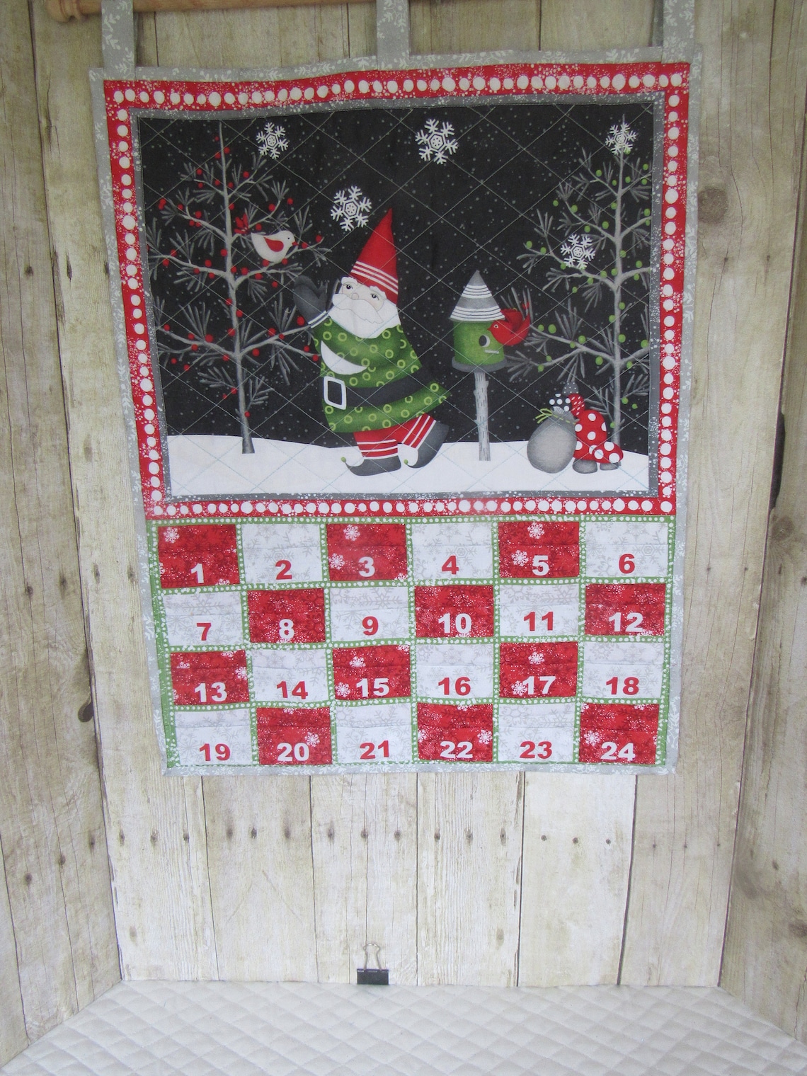 Handmade Advent Calendar Gnome Advent Calendar Advent Etsy