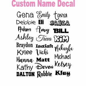 Name Decal for Tumbler, Vinyl Name Decal, Custom Name Decal, Name Sticker, Tumbler Name Decal, Name Decal for Women, School Supplies