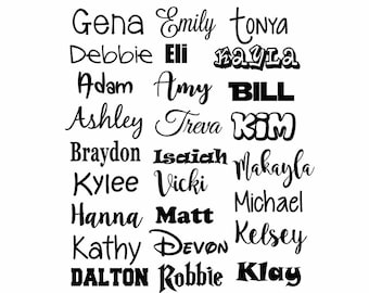 Name Decal for Tumbler, Vinyl Name Decal, Custom Name Decal, Name Sticker, Tumbler Name Decal, Name Decal for Women, School Supplies