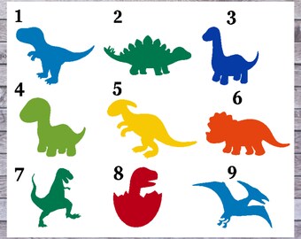 Dinosaur Sticker, Dinosaur Decal, Dinosaur Kids Decal, Dinosaur Tumbler Decal, Laptop Decal,  Cup Decal, Lunch Box Decal, Car Decal