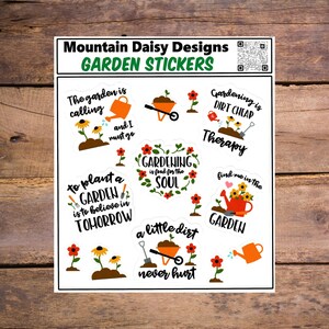 Garden sticker sheet