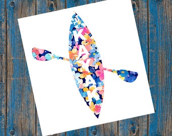 Kayak Decal | Kayaking Decal | Kayak Car Decal