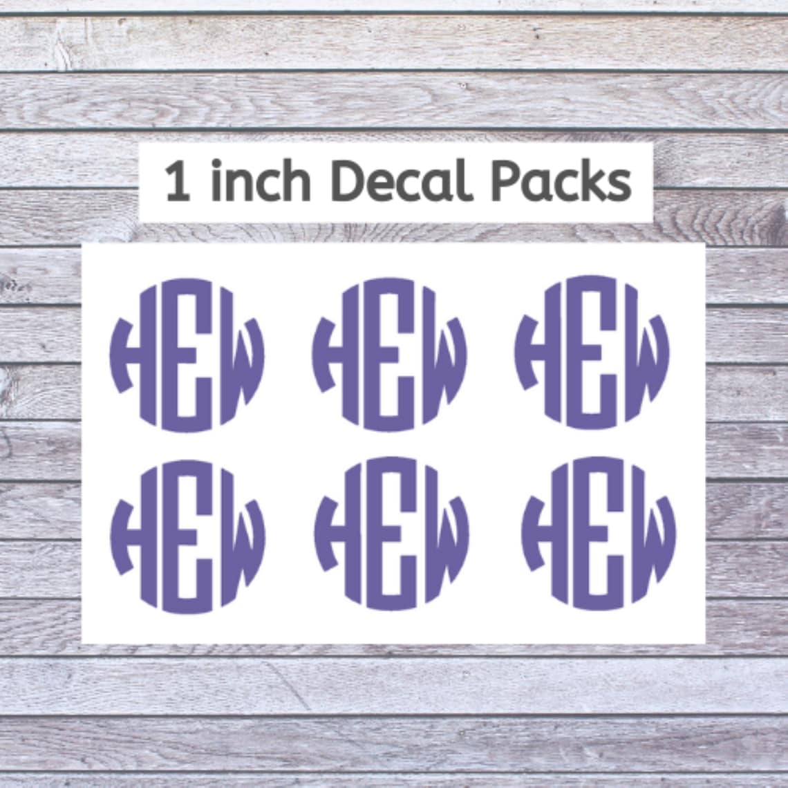 Monogram Decals Monogram Sets 1 Small Monogram Decal Etsy